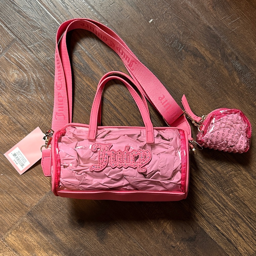 Juicy Couture Pink Travel Mini Barrel Bag